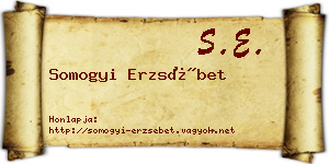 Somogyi Erzsébet névjegykártya