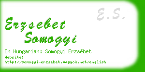 erzsebet somogyi business card