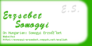 erzsebet somogyi business card